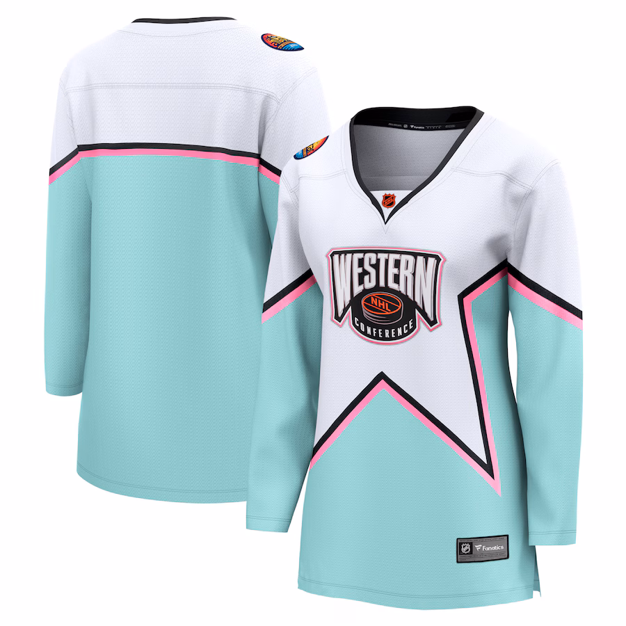 Women's Fanatics White NHL All-Star Game Western Conference Breakaway Jersey - Jersey