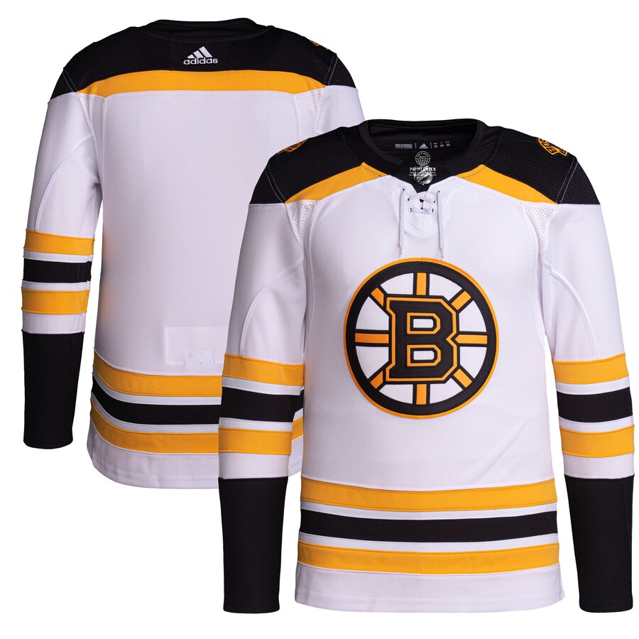 Men's Boston Bruins adidas White Away Primegreen Authentic Pro Jersey - Jersey