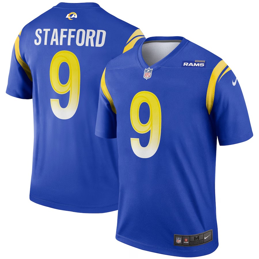 Men's Los Angeles Rams Matthew Stafford Nike Royal Team Legend Player Performance Top - Jersey
