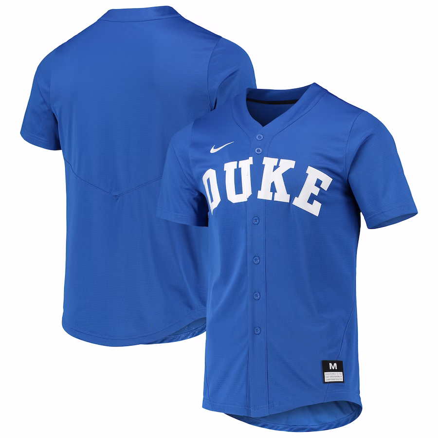 Duke Blue Devils Nike Replica Baseball Jersey - Royal - Jersey
