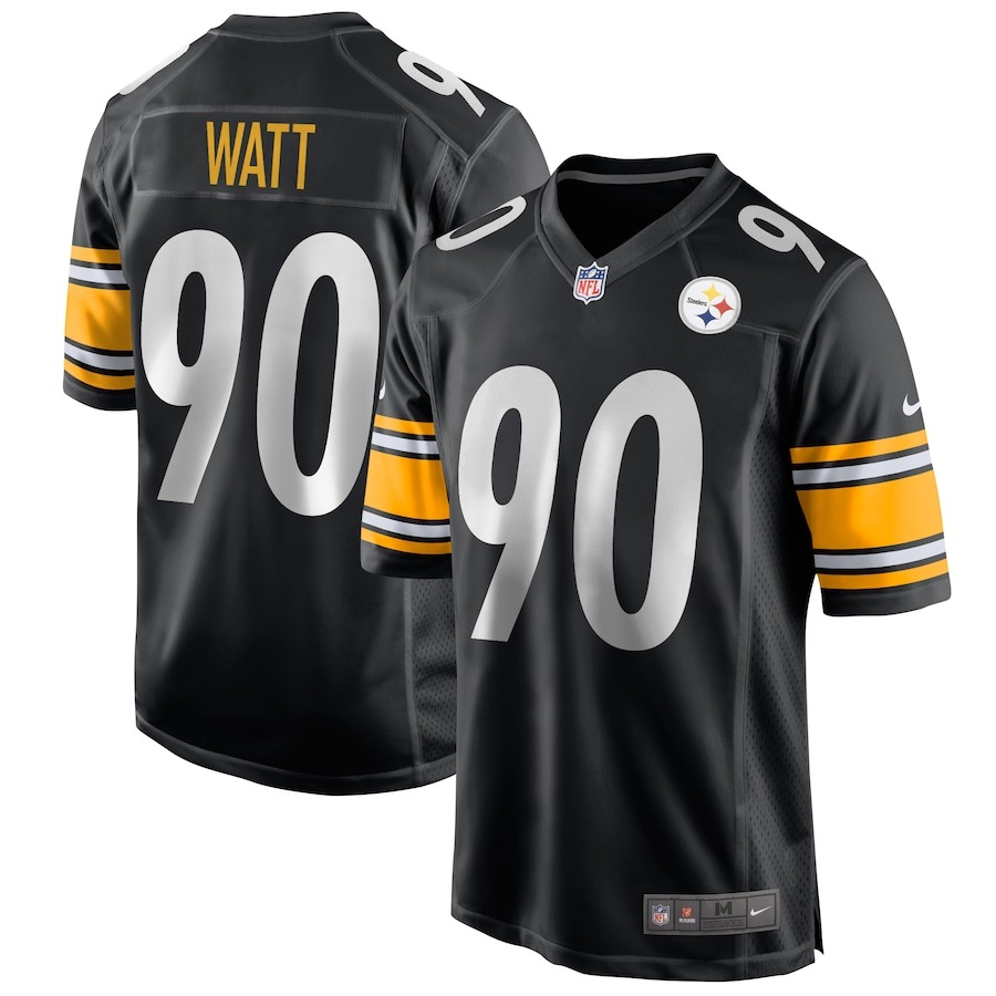 Men's Pittsburgh Steelers T.J. Watt Nike Black Game Jersey - Jersey