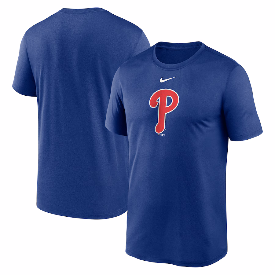 Men's Philadelphia Phillies Nike Royal Legend Fuse Large Logo Performance T-Shirt - Jersey