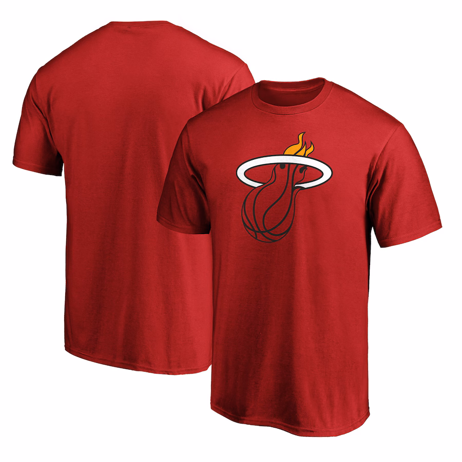 Men's Miami Heat  Red Primary Logo T-Shirt - Jersey