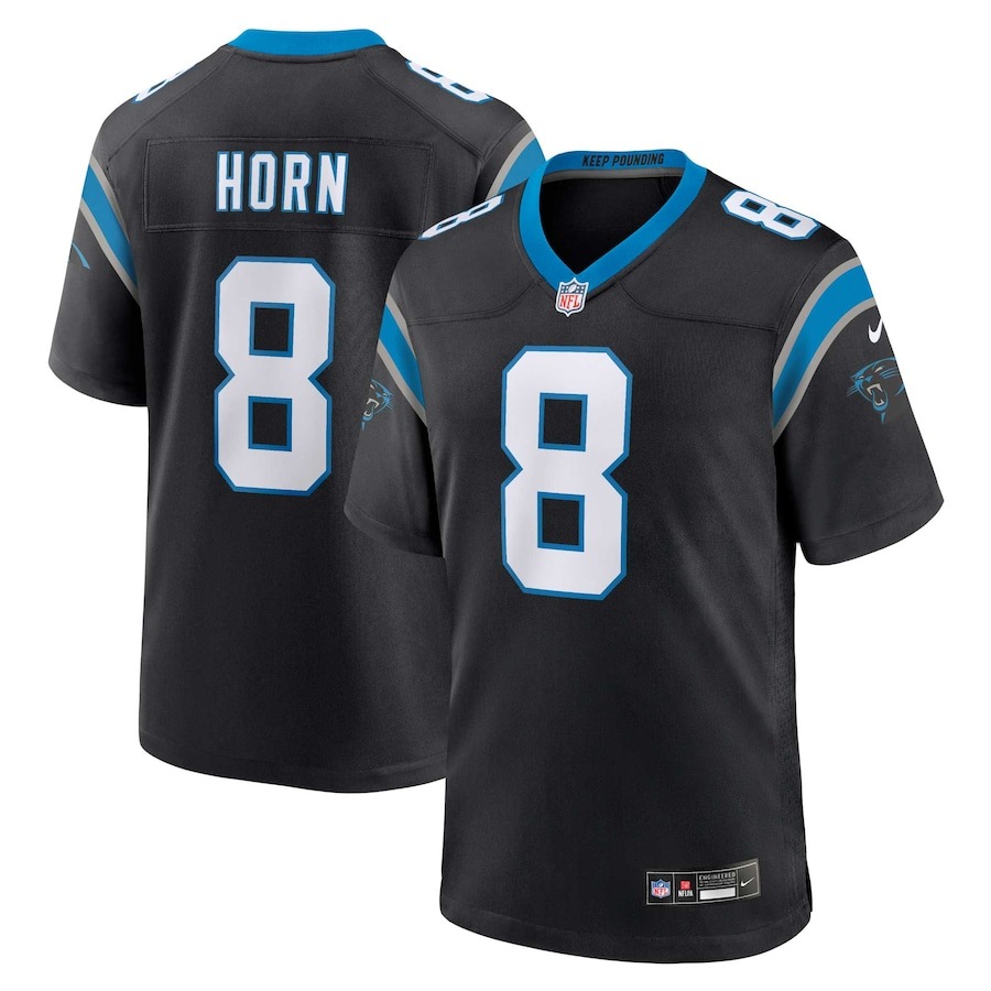 Men's Carolina Panthers Jaycee Horn Nike Black Game Jersey - Jersey