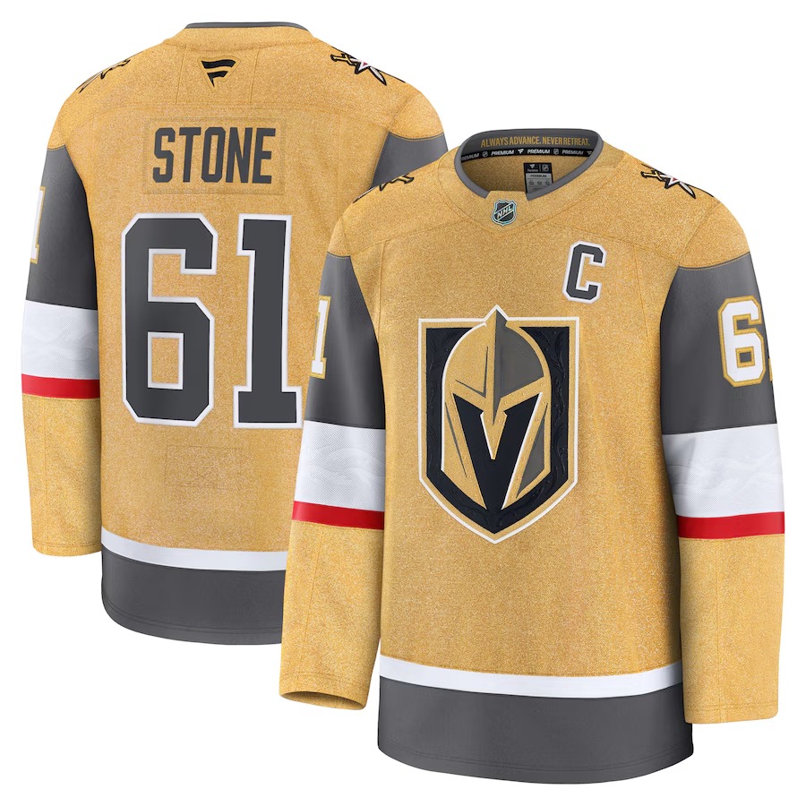 Men's Vegas Golden Knights Mark Stone Fanatics Gold Home Premium Jersey - Jersey