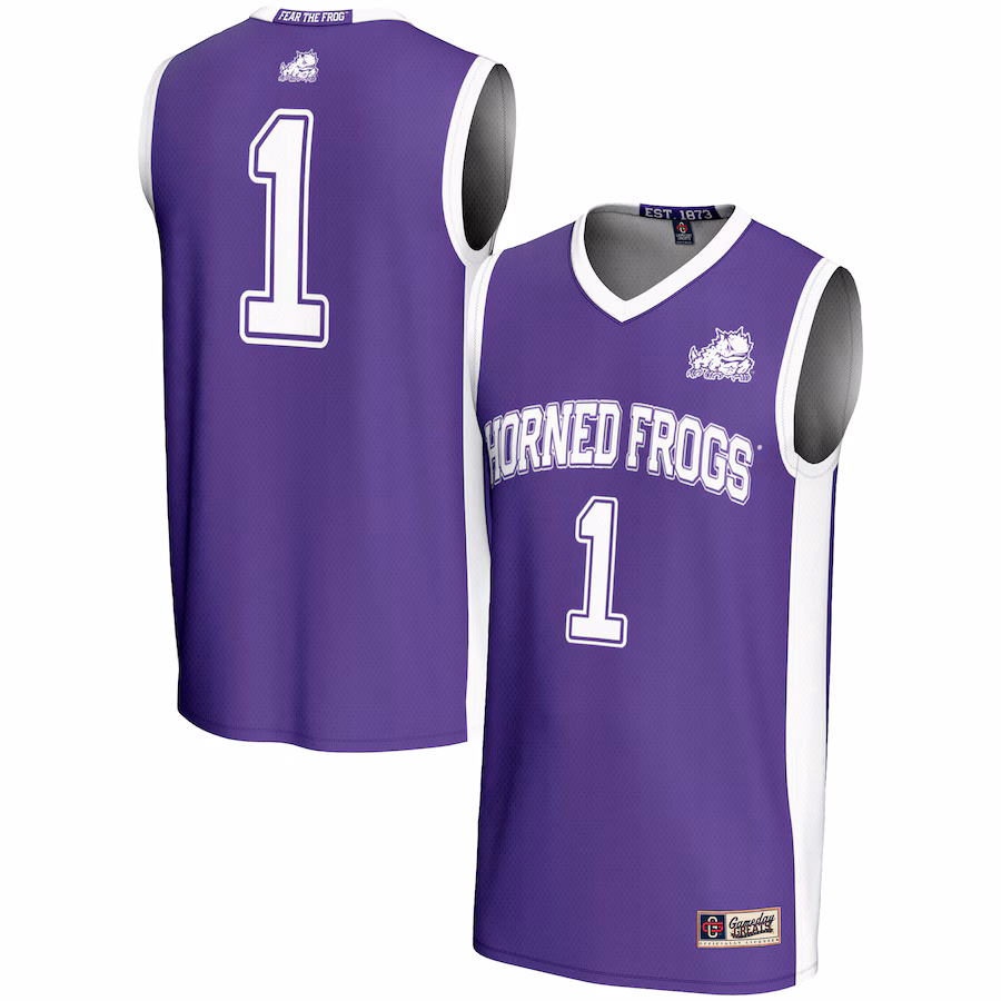 Unisex GameDay Greats #1 Purple TCU Horned Frogs Lightweight Basketball Jersey - Jersey