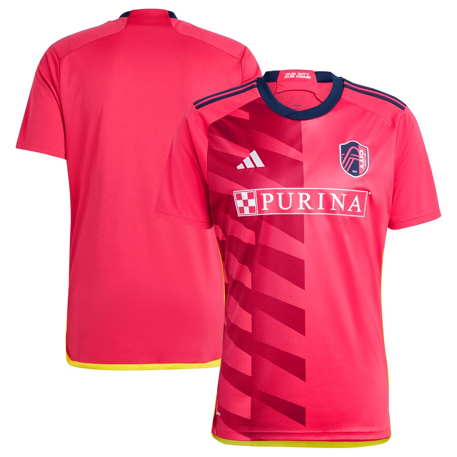 Men's St. Louis City SC adidas Red 2023 CITY Kit Replica Jersey - Jersey