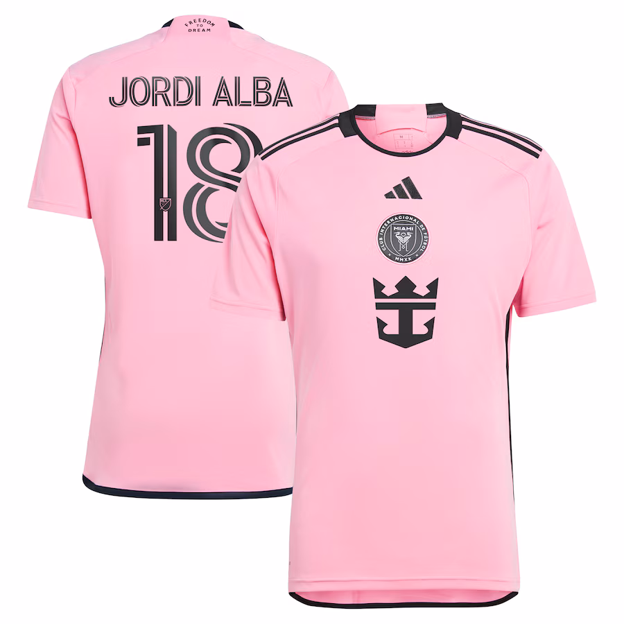 Men's Inter Miami CF Jordi Alba Ramos adidas Pink 2024 2getherness Replica Player Jersey - Jersey
