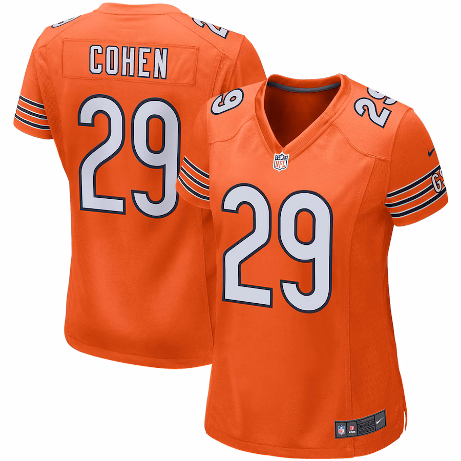 Women's Chicago Bears Tarik Cohen Nike Orange Game Jersey - Jersey