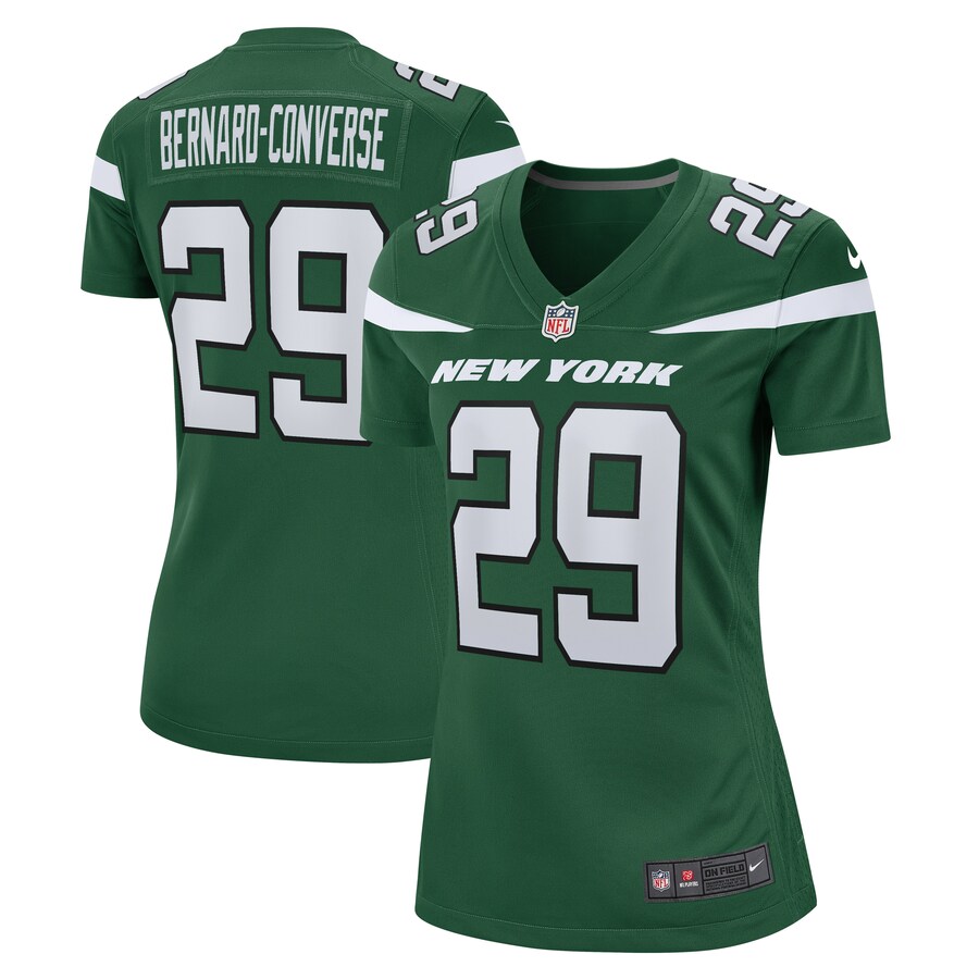 Women's New York Jets Jarrick Bernard Converse Nike Gotham Green  Game Jersey - Jersey