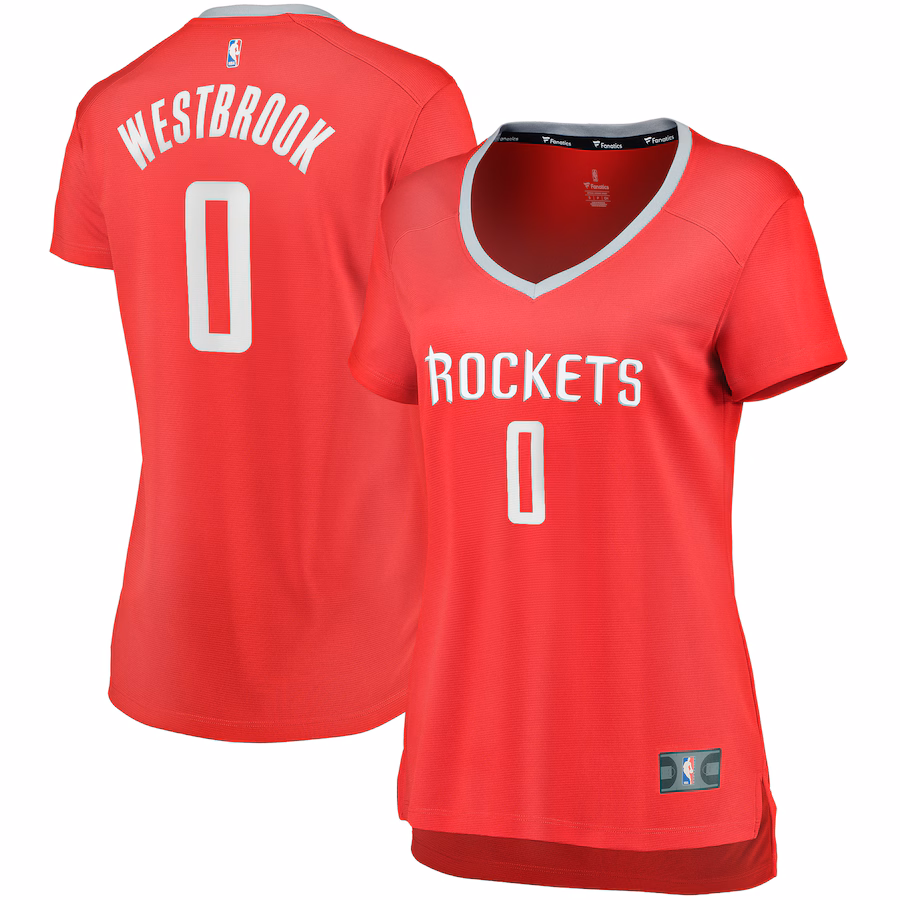 Women's Houston Rockets Russell Westbrook Fanatics Red Fast Break Replica Jersey - Icon Edition - Jersey