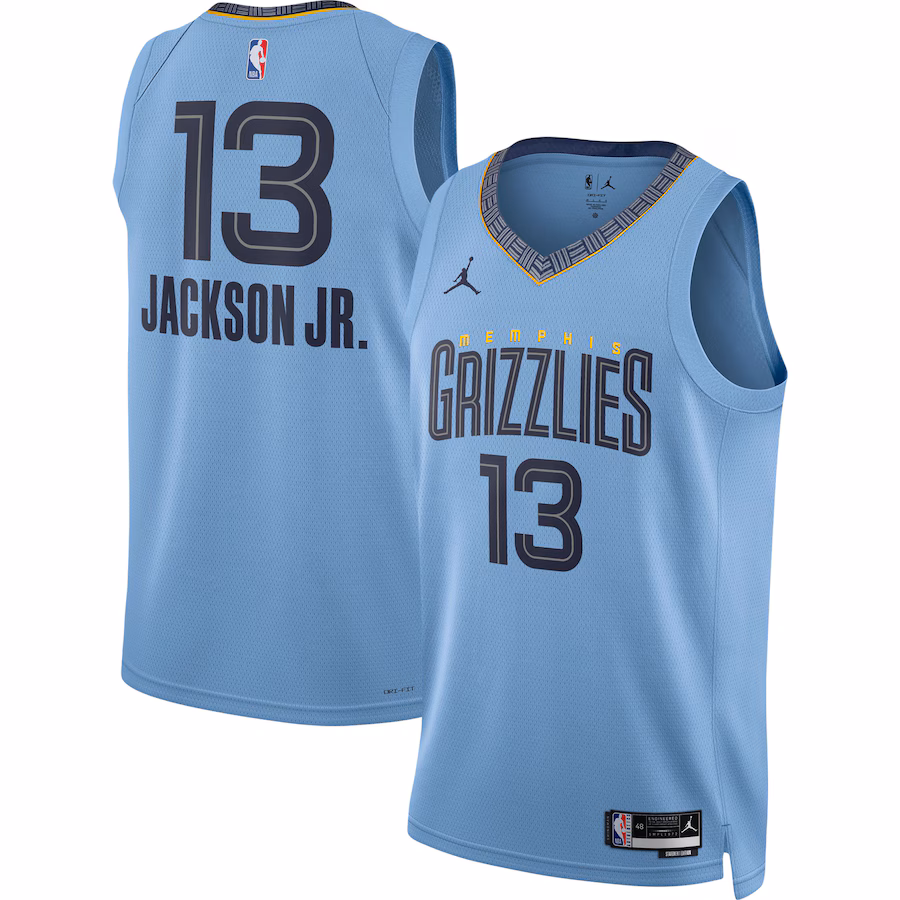 Unisex Memphis Grizzlies Jaren Jackson Jr. Jordan Brand Light Blue Swingman Jersey - Statement Edition - Jersey