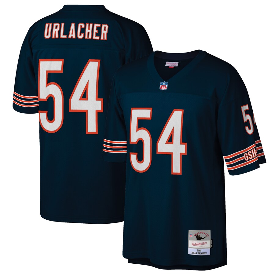 Men's Chicago Bears Brian Urlacher Mitchell & Ness Navy Retired Player Legacy Replica Jersey - Jersey