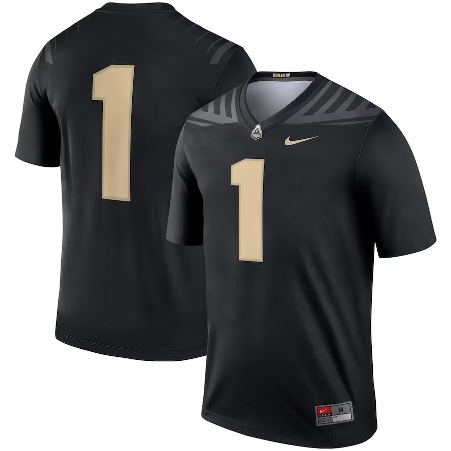 #1 Purdue Boilermakers Nike Legend Jersey - Black - Jersey