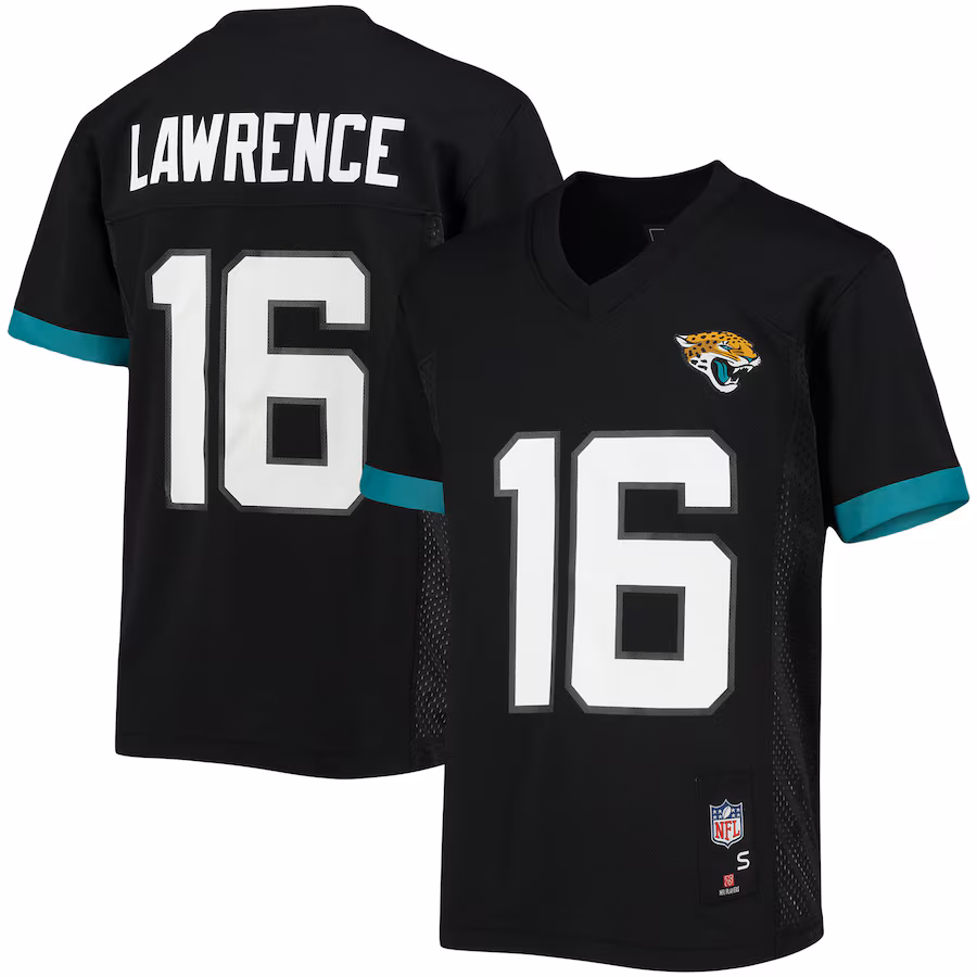 Youth Jacksonville Jaguars Trevor Lawrence Black Replica Player Jersey - Jersey