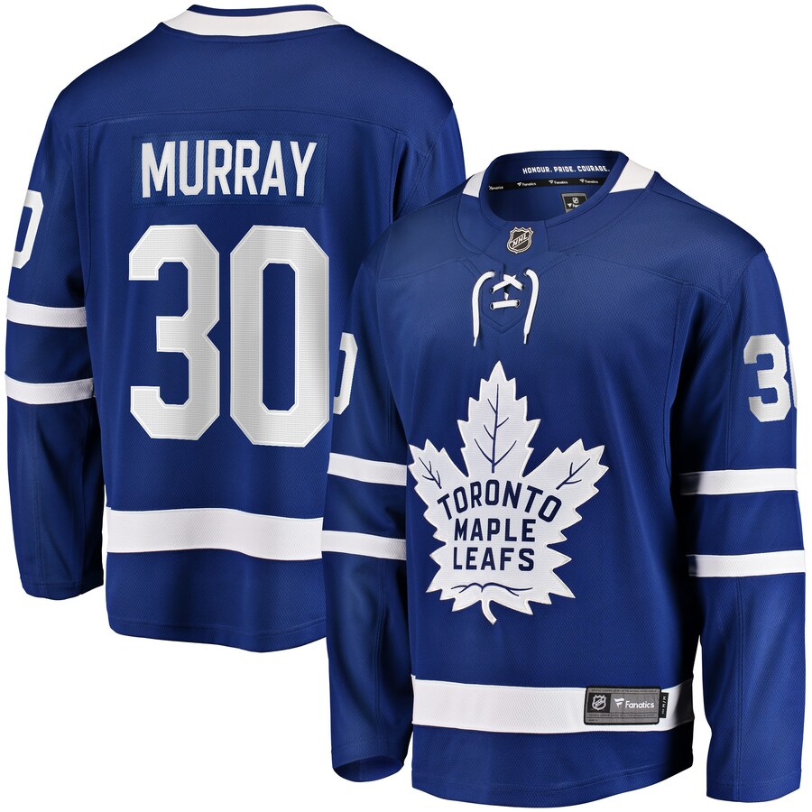 Men's Toronto Maple Leafs Matt Murray Fanatics Branded Blue Home Breakaway Player Jersey - Jersey