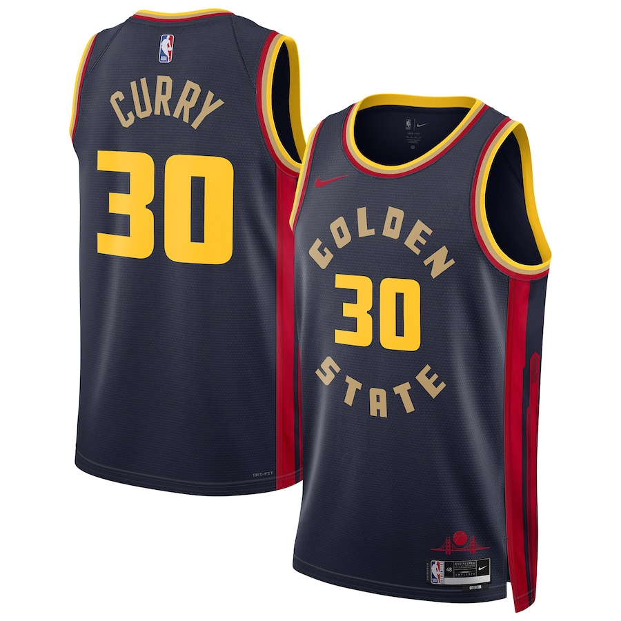 Unisex Golden State Warriors Stephen Curry Nike Navy 2024/25 Swingman Player Jersey - City Edition - Jersey