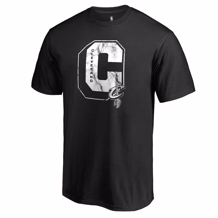 Men's Cleveland Cavaliers Black Letterman T-Shirt - Jersey