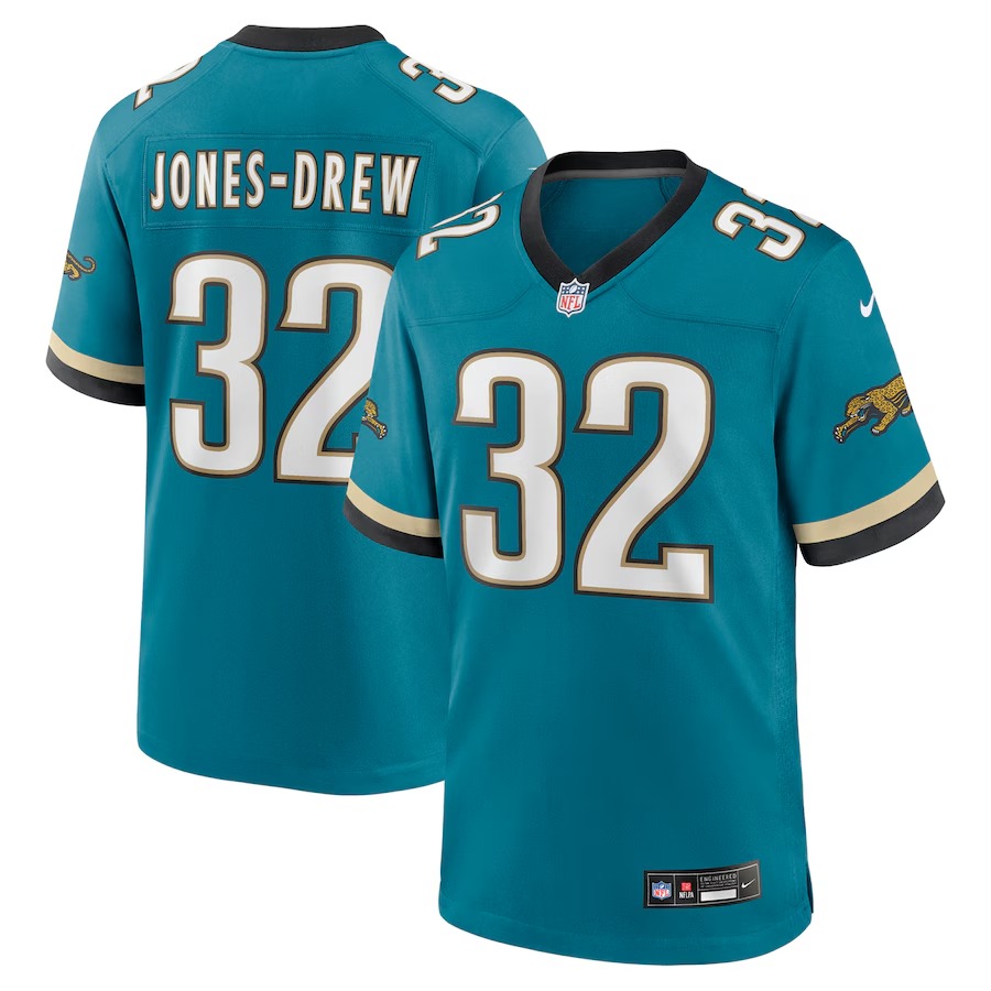Men's Jacksonville Jaguars Maurice Jones-Drew Nike Teal Prowler Throwback Retired Player Game Jersey - Jersey