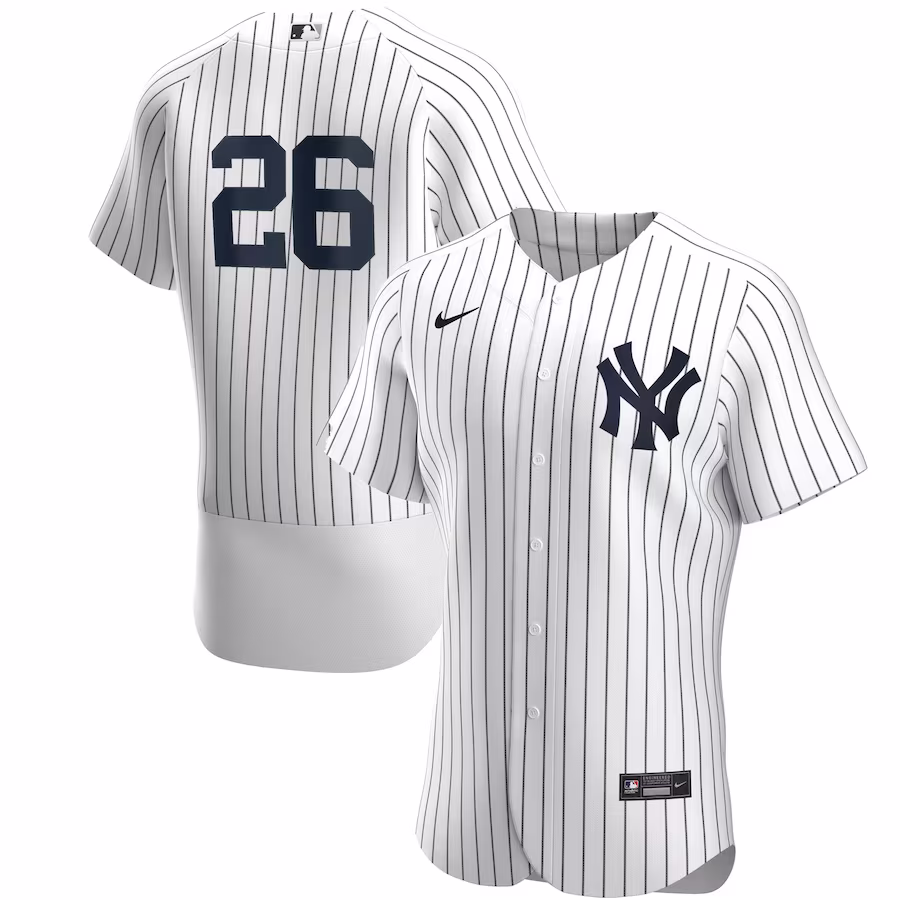 Men's New York Yankees DJ LeMahieu Nike White/Navy Home Authentic Player Jersey - Jersey