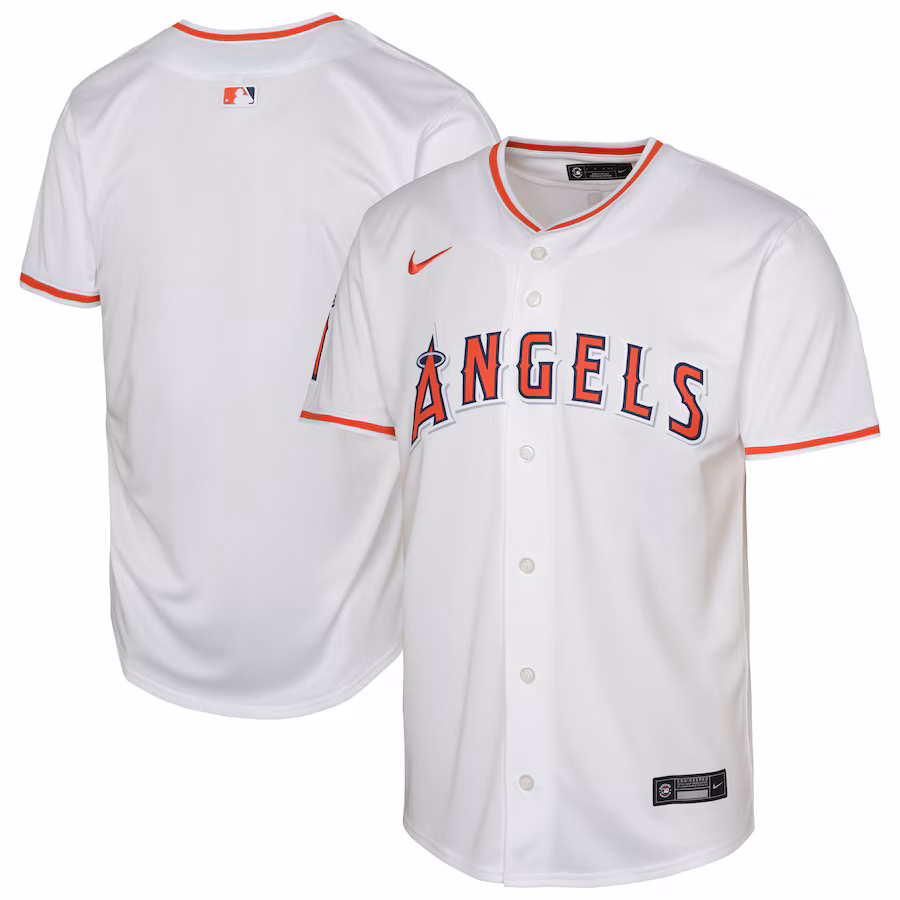 Youth Los Angeles Angels Nike White Home Limited Baseball Jersey - Jersey