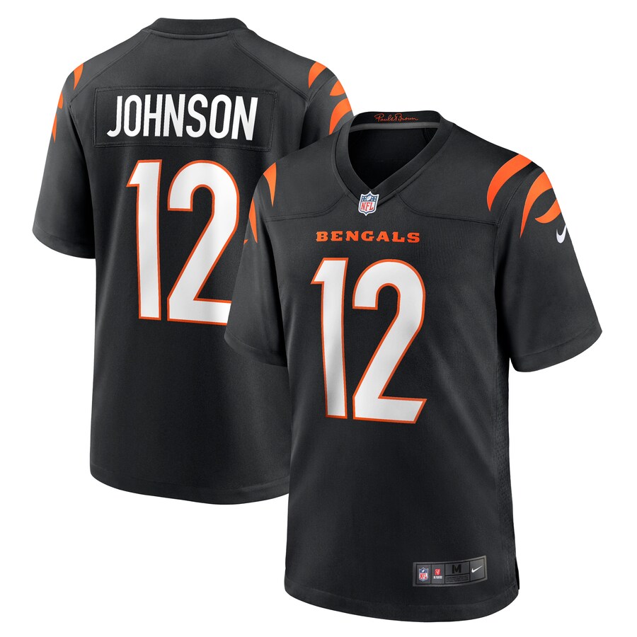 Men's Cincinnati Bengals Tyron Johnson Nike Black Home Game Player Jersey - Jersey