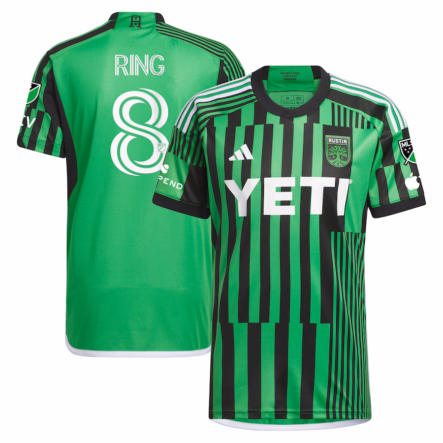 Men's Austin FC Alexander Ring adidas Green 2024 Las Voces Kit Authentic Player Jersey - Jersey
