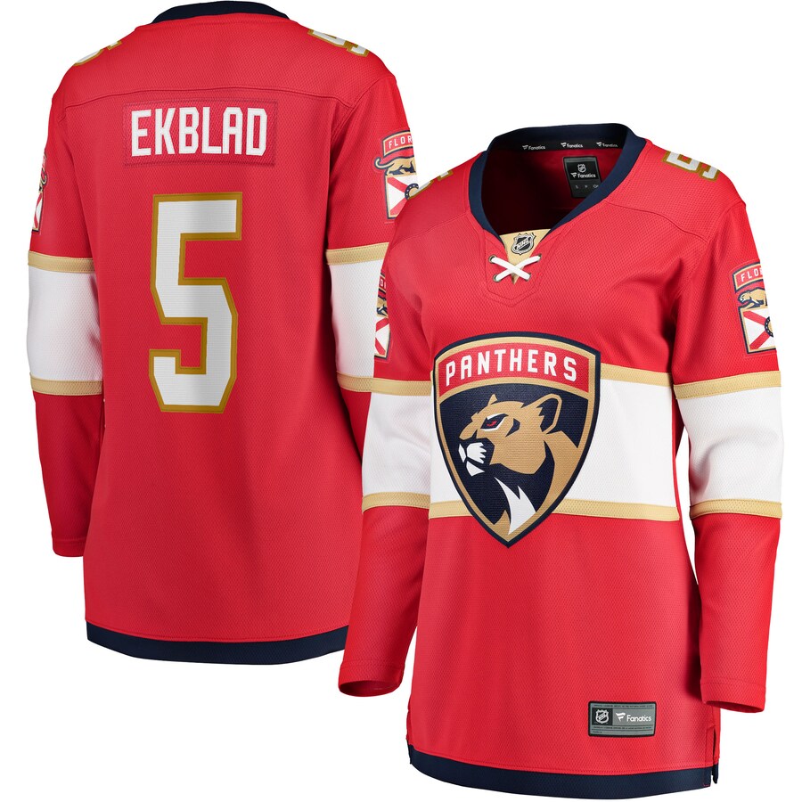 Women's Florida Panthers Aaron Ekblad Fanatics Branded Red Home Team Breakaway Player Jersey - Jersey