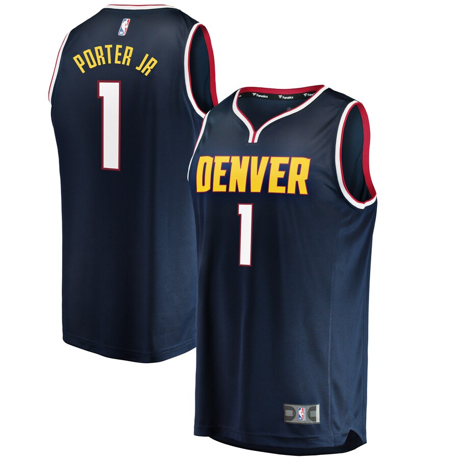 Men's Denver Nuggets Michael Porter Jr. Fanatics Blue Fast Break Replica Jersey - Icon Edition - Jersey