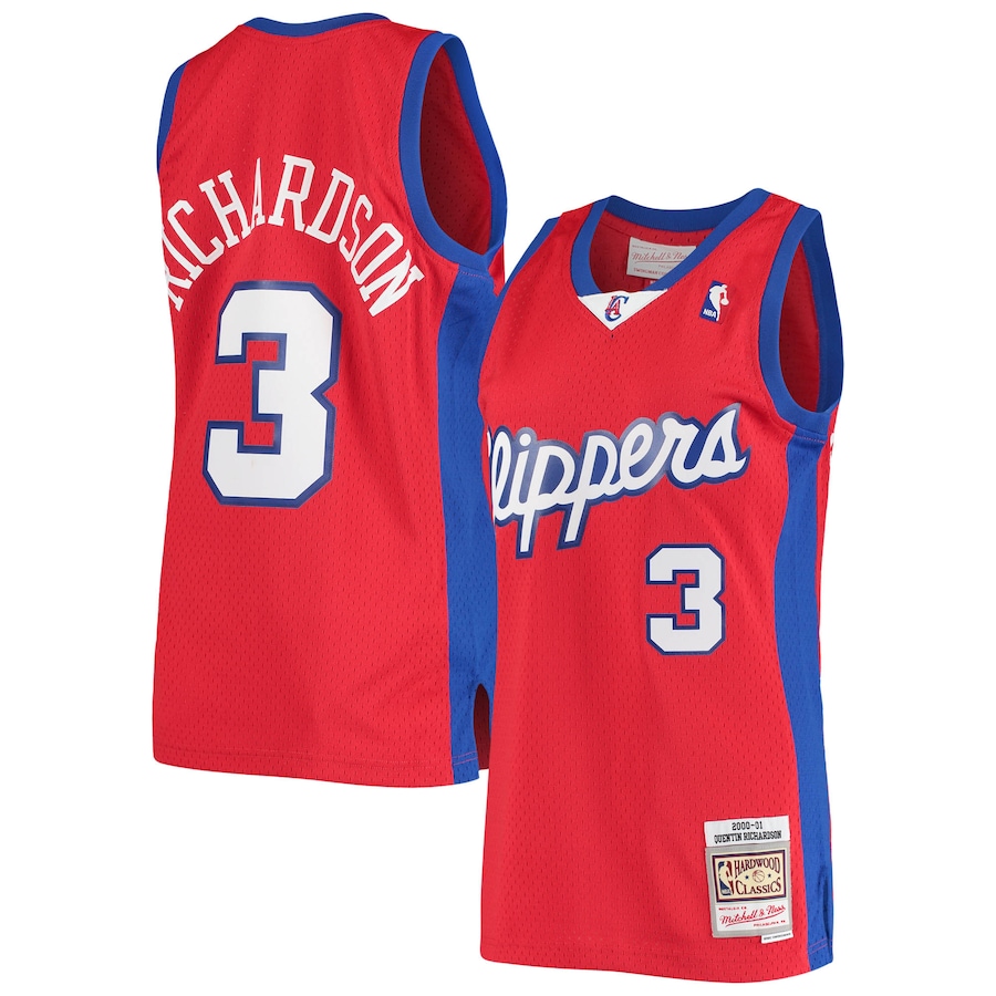 Men's LA Clippers Quentin Richardson Mitchell & Ness Red 2000/01 Hardwood Classics Swingman Jersey - Jersey