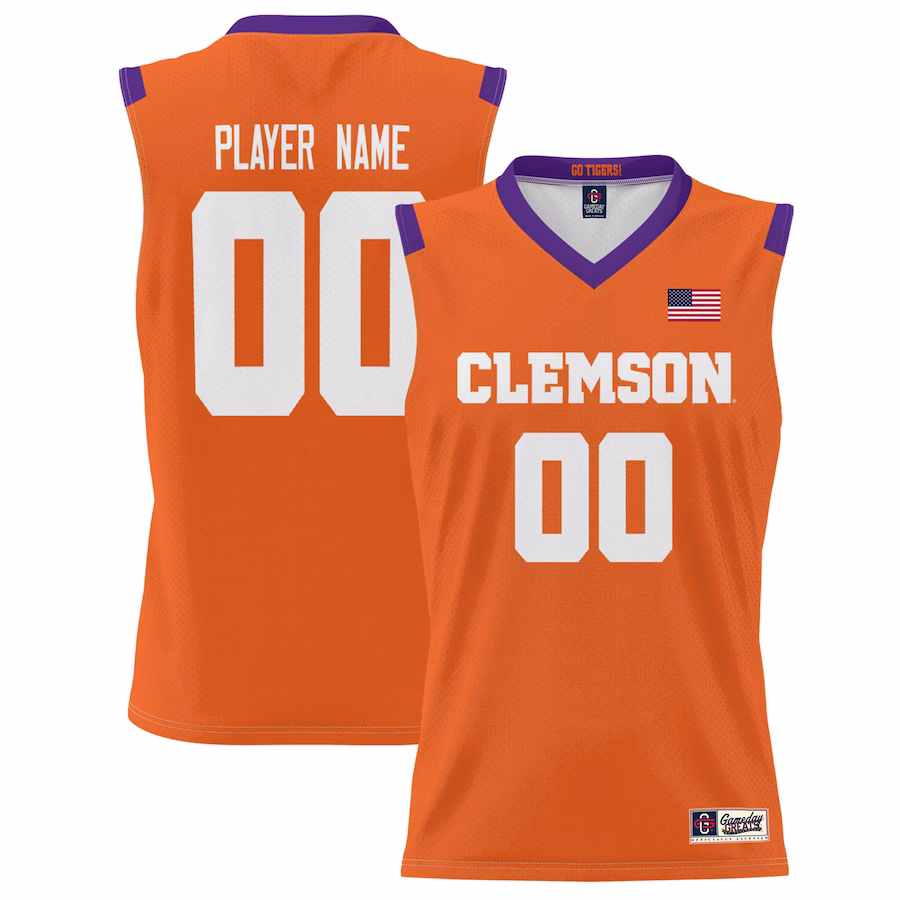 Clemson Tigers GameDay Greats Youth NIL Pick-A-Player Lightweight Basketball Jersey - Orange - Jersey