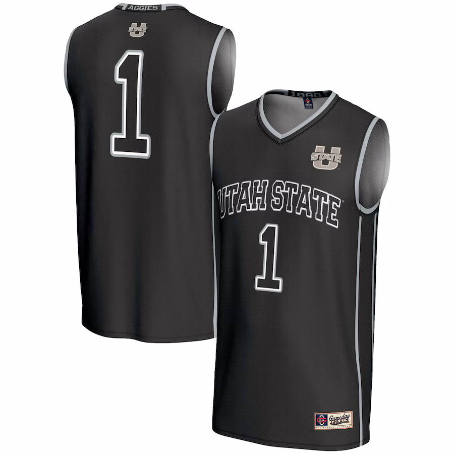Youth GameDay Greats Black #1 Utah State Aggies Lightweight Basketball Jersey - Jersey