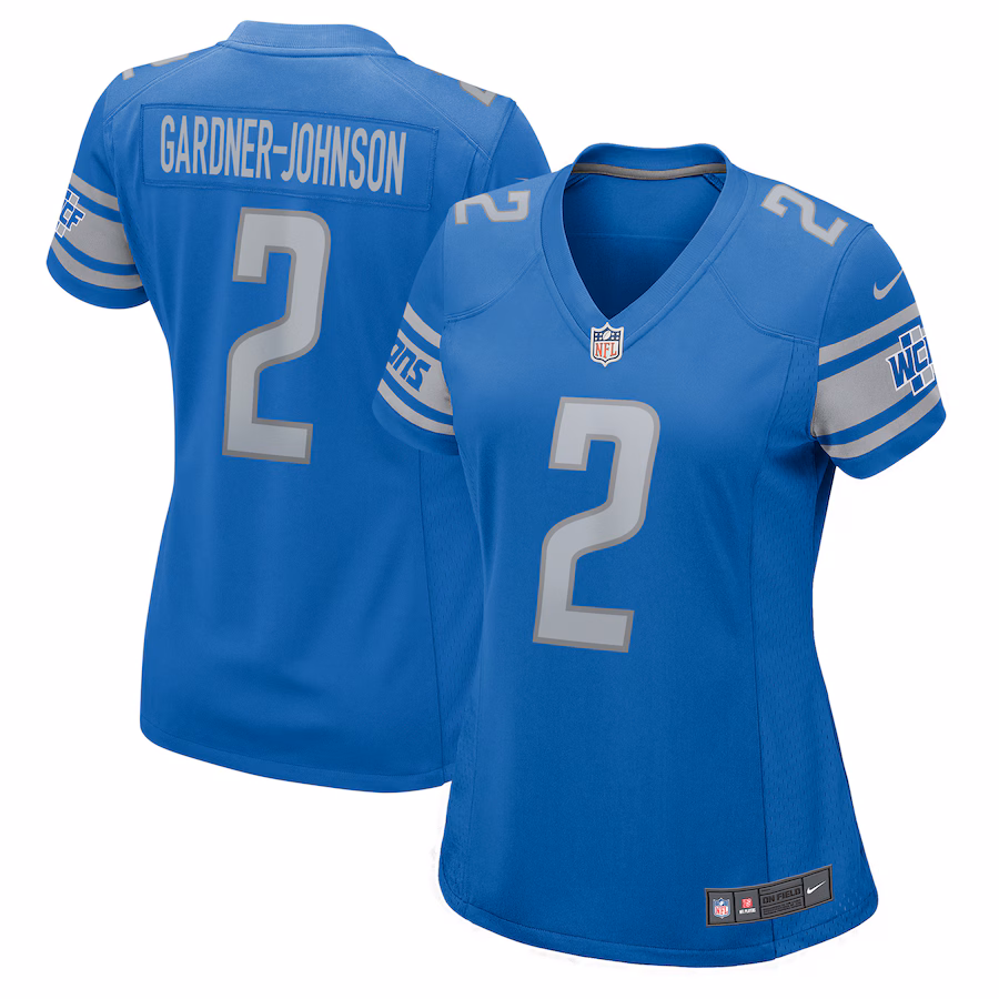 Women's Detroit Lions Chauncey Gardner-Johnson Nike Blue Game Player Jersey - Jersey
