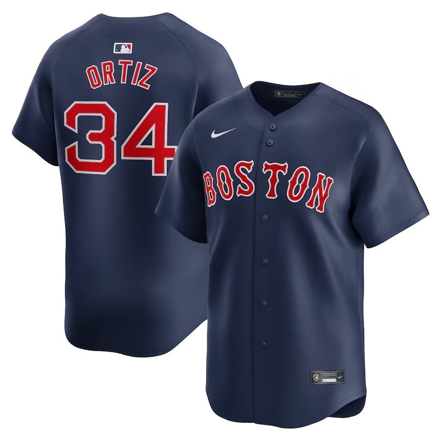 Men's Boston Red Sox David Ortiz Nike Navy Alternate Limited Retired Player Jersey - Jersey