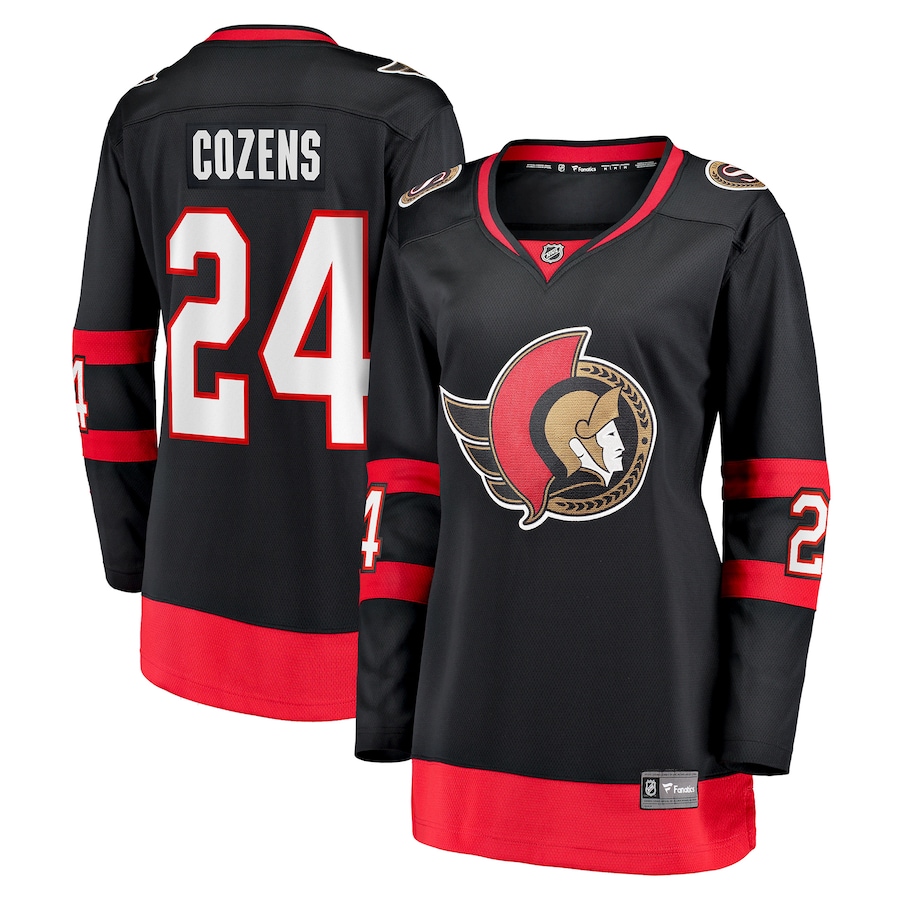 Women's Ottawa Senators Dylan Cozens Fanatics Black Home Breakaway Player Jersey - Jersey