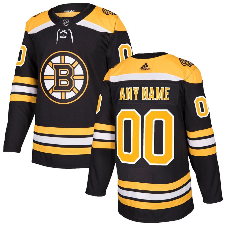 Men's Boston Bruins adidas Black Authentic Custom Jersey - Jersey