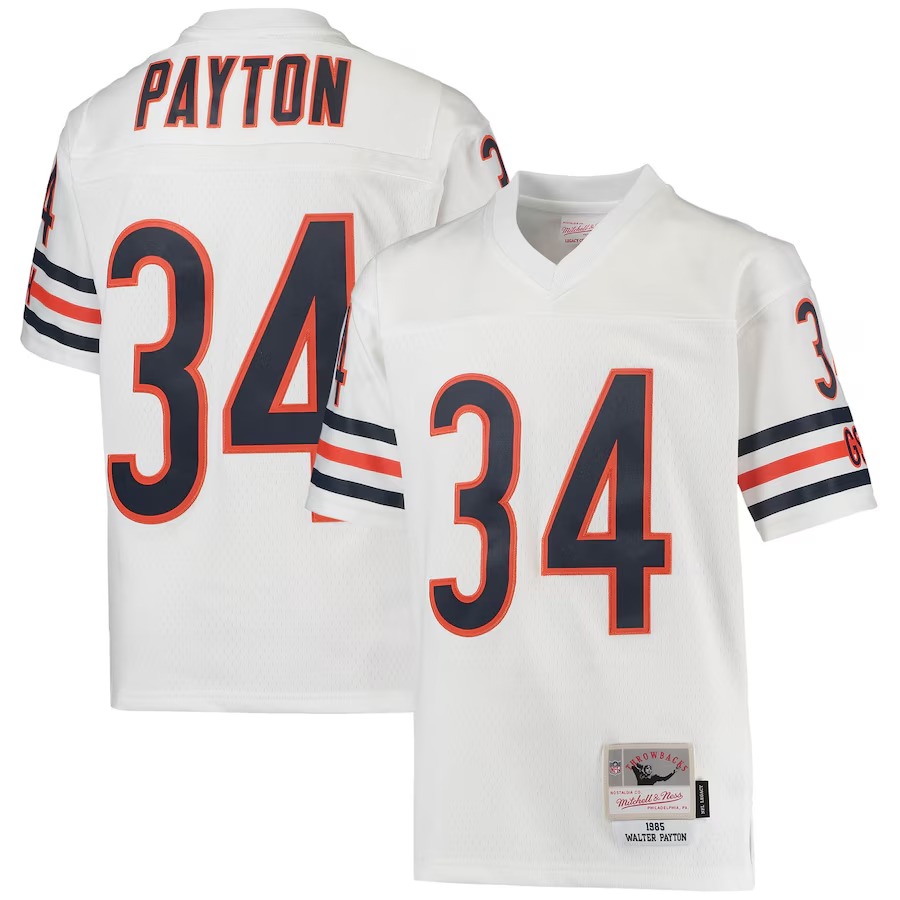 Youth Chicago Bears Walter Payton Mitchell & Ness White 1985 Retired Player Legacy Jersey - Jersey