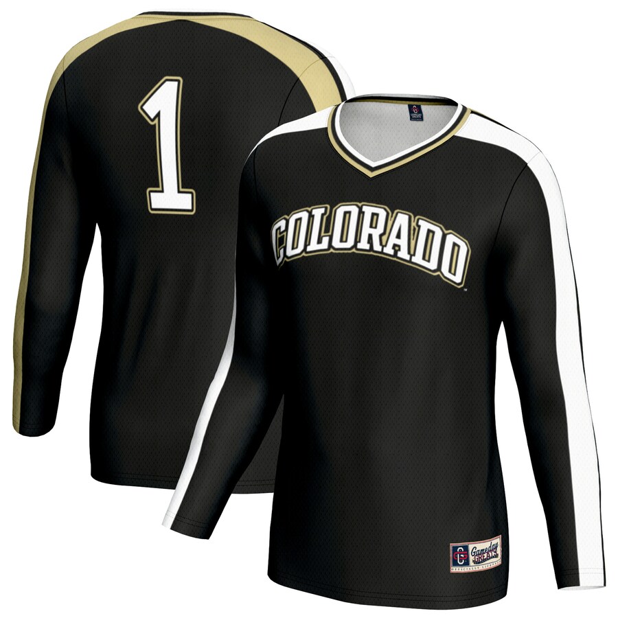 Unisex GameDay Greats Black Colorado Buffaloes #1 Lightweight Volleyball Fashion Jersey - Jersey