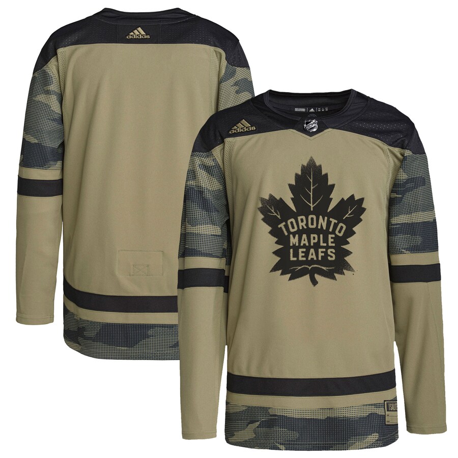 Toronto Maple Leafs adidas Camo Logo Military Appreciation Team Authentic Practice Jersey - Jersey