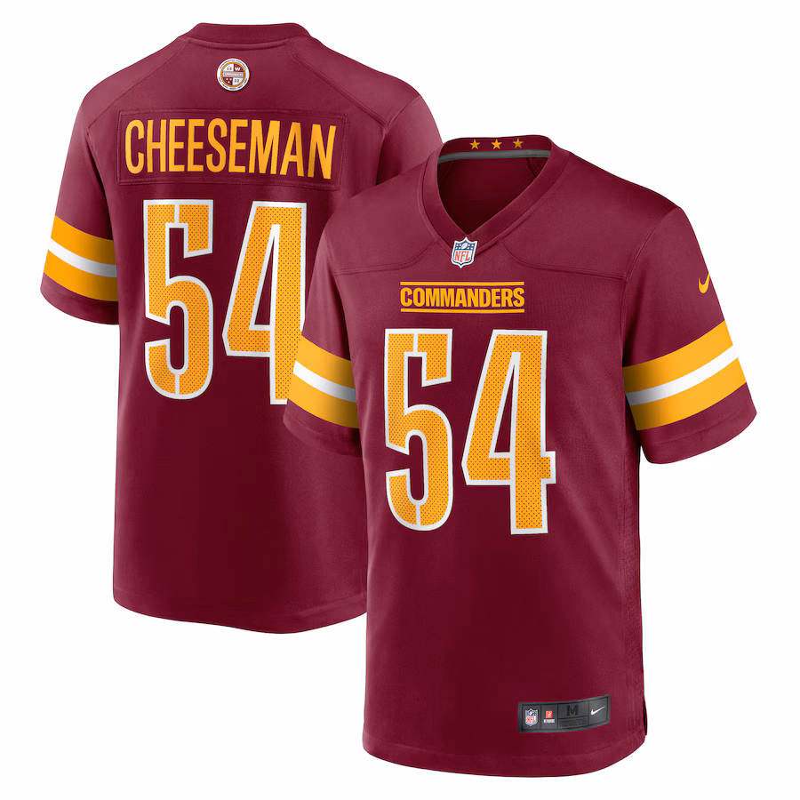 Men's Washington Commanders Camaron Cheeseman Nike  Burgundy  Game Jersey - Jersey