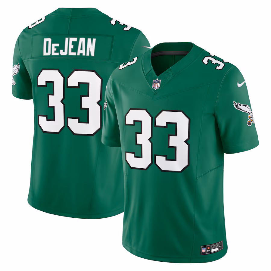 Men's Philadelphia Eagles Cooper DeJean Nike Kelly Green Alternate 2 Vapor F.U.S.E. Limited Jersey - Jersey