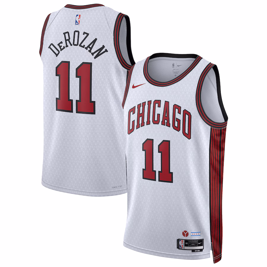 Unisex Chicago Bulls DeMar DeRozan Nike White 2022/23 Swingman Jersey - City Edition - Jersey
