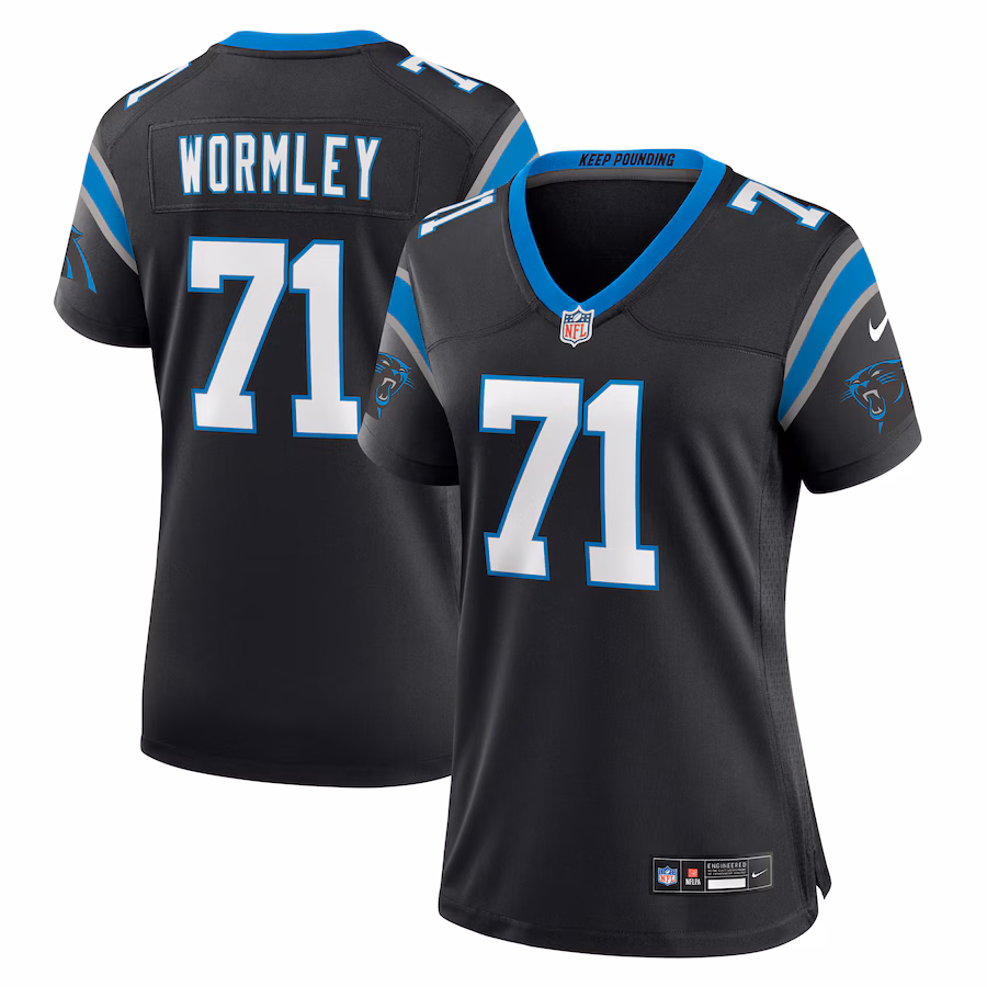 Women's Carolina Panthers Chris Wormley Nike  Black  Game Jersey - Jersey