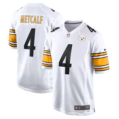 Men's Pittsburgh Steelers DK Metcalf Nike White Game Player Jersey - Jersey