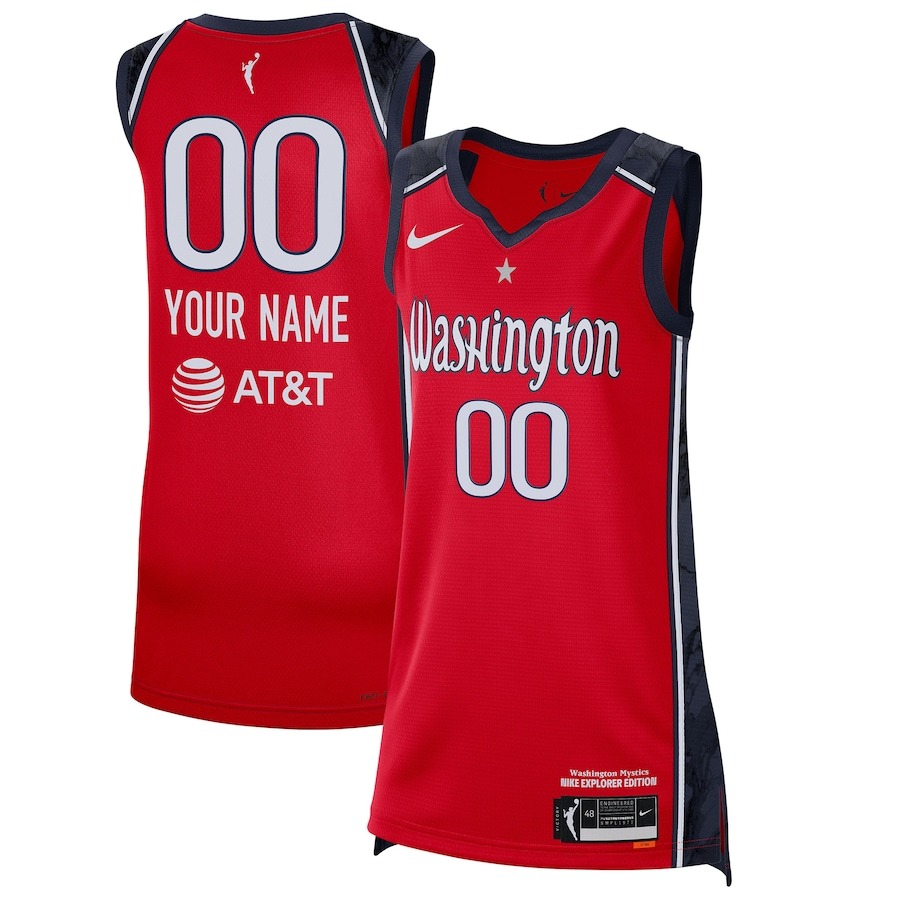 Unisex Washington Mystics Nike Red 2021 Explorer Edition Victory Custom Jersey - Jersey