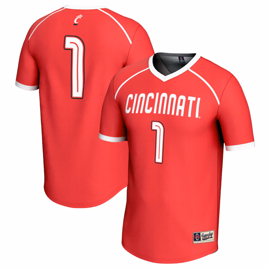 Unisex GameDay Greats #1 Red Cincinnati Bearcats Lightweight Women's Lacrosse Fashion Jersey - Jersey