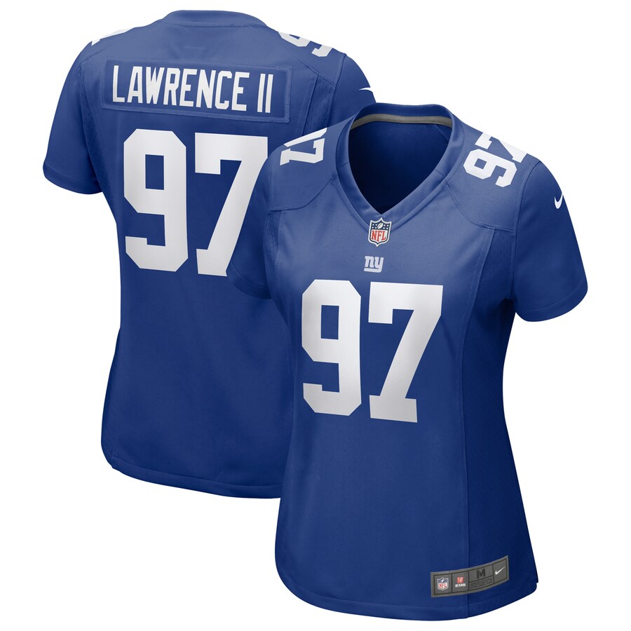 Women's New York Giants Dexter Lawrence II Nike Royal Team Game Player Jersey - Jersey