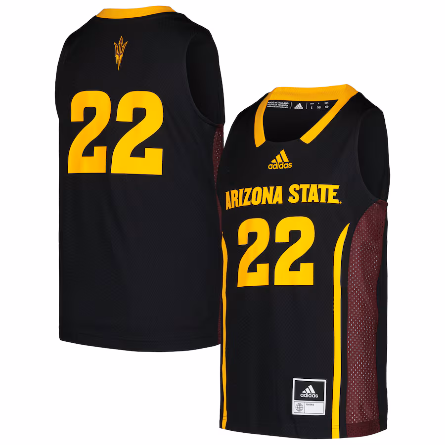 #22 Arizona State Sun Devils adidas Youth Swingman Jersey - Black - Jersey