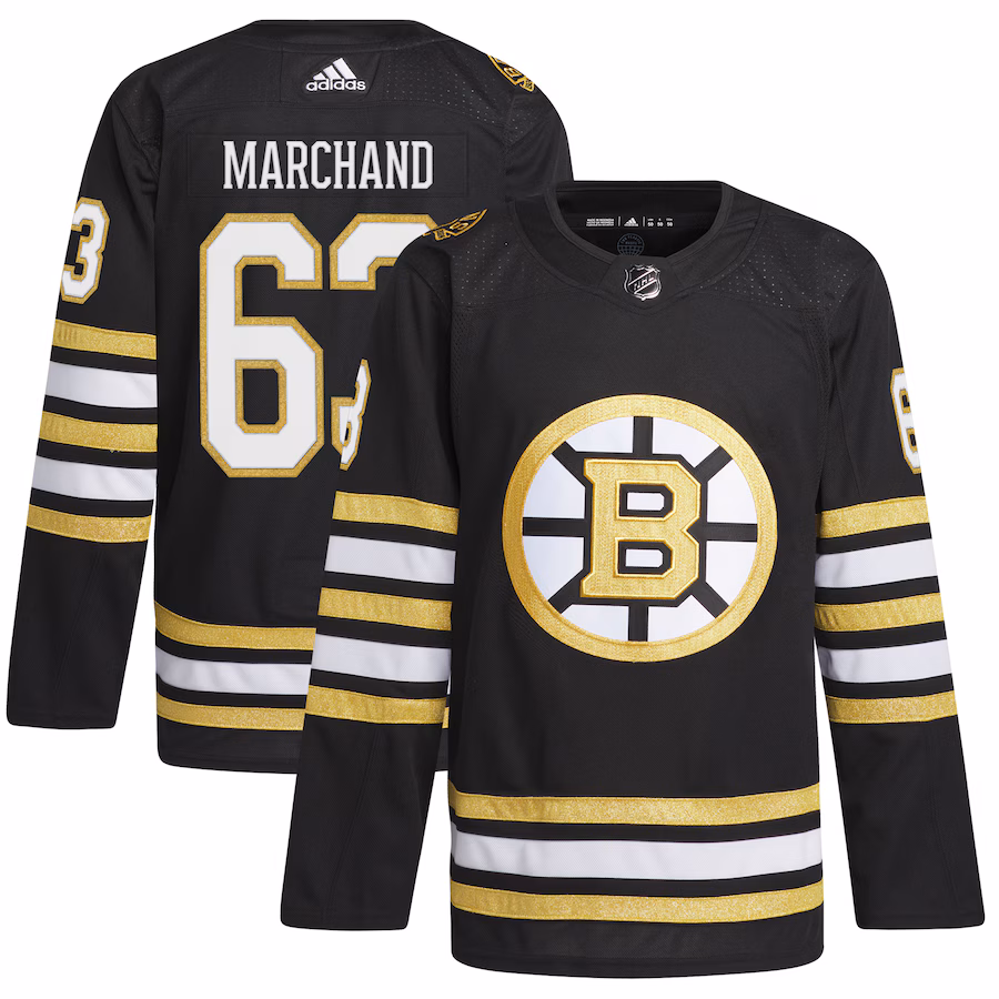 Men's Boston Bruins Brad Marchand adidas Black Alternate Primegreen Authentic Player Jersey - Jersey