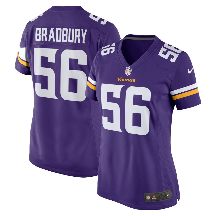 Women's Minnesota Vikings Garrett Bradbury Nike Purple Game Jersey - Jersey
